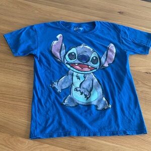 3/$20 Disney Stitch Blue T’shirt Kids M (8)